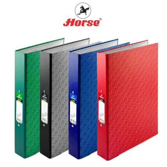 แฟ้มห่วง 2 ห่วง ปกกระดาษ ลายไทย 3.5 ซม.HORSE (ตราม้า) ขนาด F/C H-926 จำนวน 1 เล่ม